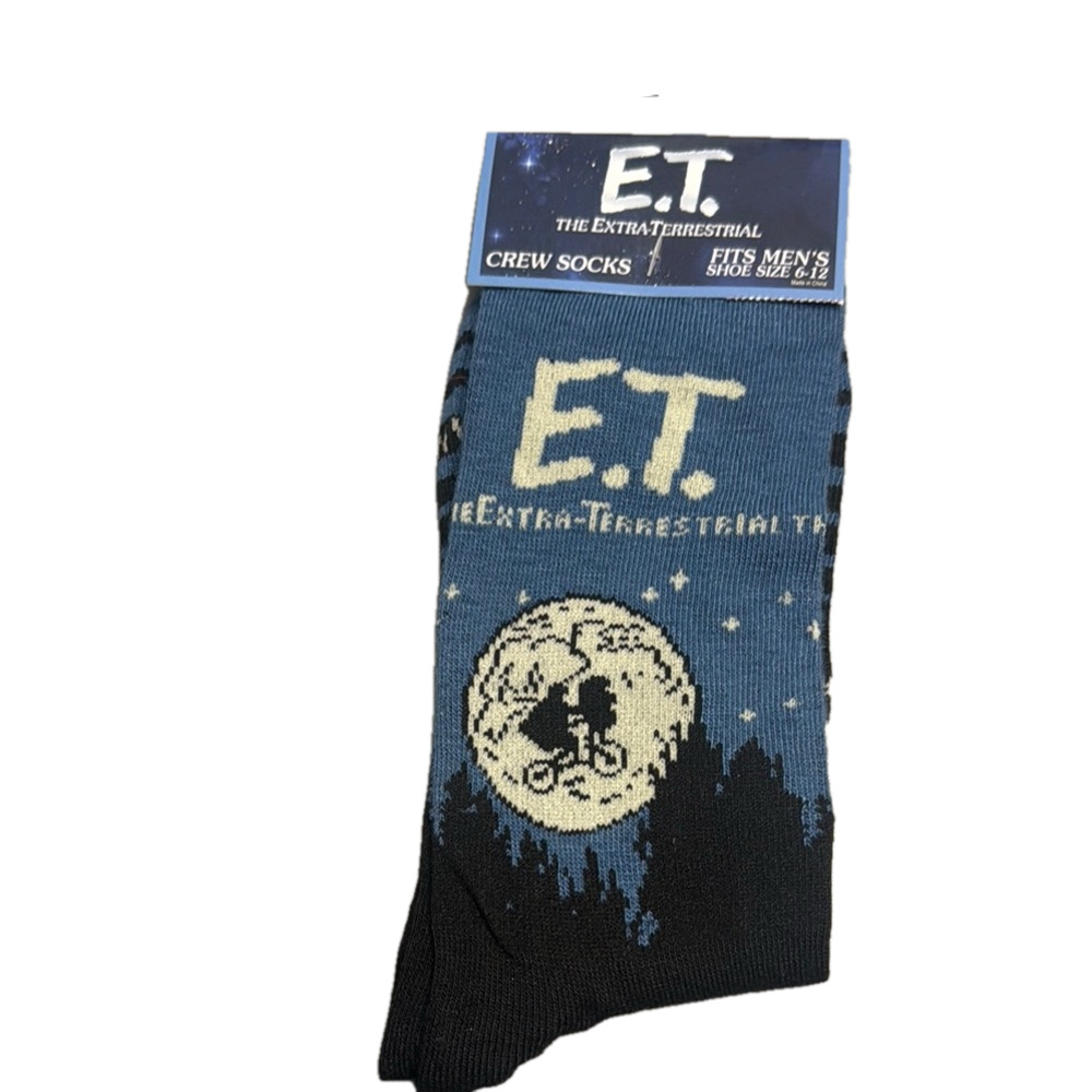 3/$18 E.T. Universal Movie Casual Crew Socks NWT